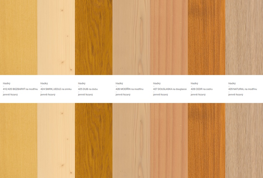 OSMO UV ochranný olej barevný vzorník